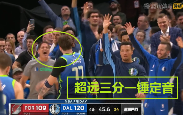  独行侠主场十连胜 东契奇称球迷是第六人